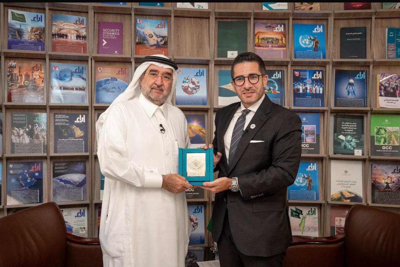 Dr. Abdulaziz Sager, Founder and Chairman of the Gulf Research Center (GRC), Meets Arab News Editor-in-Chief Mr. Faisal Abbas